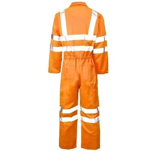 Combinaison de travail en polyester respirante, réfléchissante, haute visibilité, coupe-vent, grande taille, anti-rétrécissement - Product Image 4