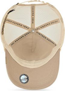 Custom Design Khaki Mesh Breathable Waterproof Trucker Hat Embroidery Patch Adjustable 6-Panel Casual <b>Cap</b> for Adults All Seasons - Product Image 3
