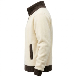 Chaqueta Cárdigan de Punto con Cuello Alto y Cremallera Completa para Hombre, Tejido Técnico, Antiarrugas, Estilo Casual de Negocios, Ropa de Abrigo de Invierno, OEM - Product Image 4