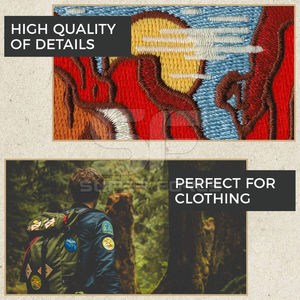 Parches Bordados Personalizados para Chaquetas, Mochilas y Accesorios de Ropa, Parches Bordados Duraderos con Diseños Únicos - Product Image 3