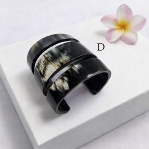 MN EXPORTS Bracelet jonc de luxe pour femme, en corne de vache véritable, fait main, design moderne, bijou de créateur, cadeau en corne naturelle - Product Image 3