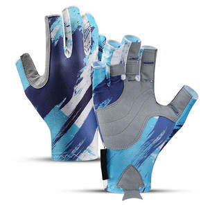 Gants de navigation et de pêche personnalisés en gros avec logo imprimé, antidérapants, résistants à l'usure et offrant une protection solaire - Product Image 1