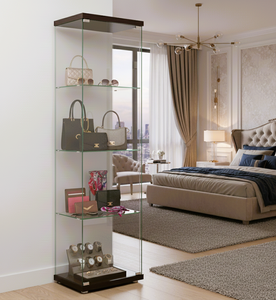 Vitrina moderna de vidrio templado de alta transparencia estética para sala de estar, dormitorio, habitación, muebles de sala de estar de Hotel - Product Image 1