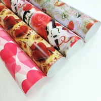 Papier d'emballage cadeau personnalisé pour fête d'anniversaire d'enfants, papier d'art recyclable de qualité supérieure à double couche, adapté aux aliments, rouleaux et feuilles