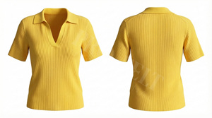 Polo de Manga Corta con Cuello en V, Personalizado, de Tela Suave, Transpirable y Cómoda, con Estampado Personalizado, Unisex - Product Image 6