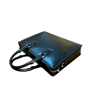 Genuine Leather Soft Laptop <b>Bag</b> Waterproof Luxury Casual Design Elegant Black Sturdy Stand Premium Business Style - Product Image 4