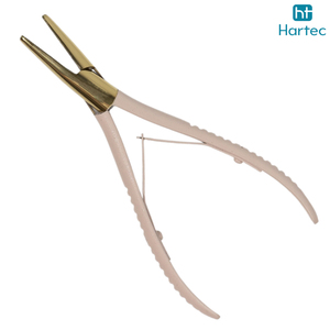 Meilleure Vente : Pince à Extensions Capillaires en Acier Inoxydable à Double Ressort, Outil Professionnel pour l'Installation et le Retrait de Micro-Anneaux - Product Image 2