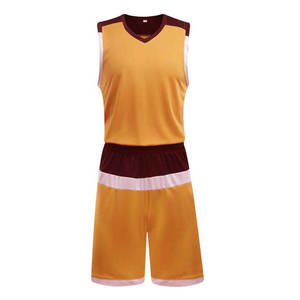Custom Made Printed Sublimation Basketball Uniform Scoop Neck Sleeveless Mesh Jersey Set Moisture Wicking Polyester Adult Unisex - Product Image 1