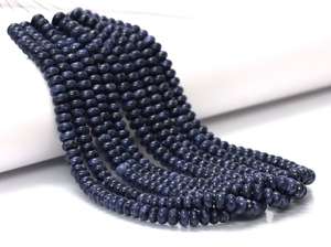 Natural Sodalite Smooth Rondelle <b>Beads</b> 8mm Blue <b>Stone</b> Loose Gemstone <b>Beads</b> Wholesale Sodalite Natural Sodalite Smooth Rondelle - Product Image 6