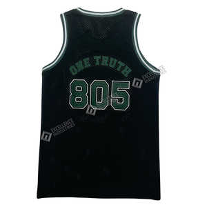 Maillot de basket-ball réversible personnalisé, respirant, avec nom et numéro personnalisés, taille plus, 100% polyester, unisexe, adultes, fabriqué au Pakistan - Product Image 3