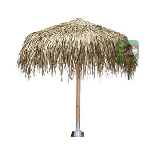 Eco-Friendly Palm Thatch Umbrella 1.5m 1.8m Diameter for Small Garden and Balcony - Product Image 1