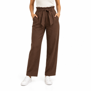 Pantalon large sur mesure, vêtements décontractés, respirant, en polyester/coton, molleton épais, pantalon de survêtement hip hop pour femmes, hiver - Product Image 2