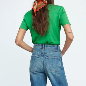 T-shirt décontracté et tendance à manches courtes, coupe confortable et décontractée, style moderne pour le quotidien, collection 2026, directement de l'usine, coupe classique, OEM - Product Image 3