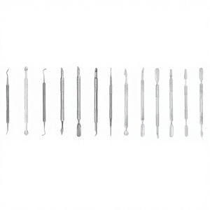 Espátula Profesional para Manicura y Pedicura, Empujador de Cutículas, Serie EXPERT SMART, Hoja Curva de Acero Inoxidable, Herramientas para el Cuidado de las Uñas para Diestros - Product Image 1