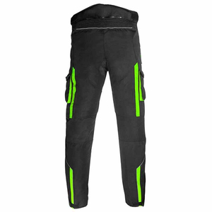 Pantalones de cuero para motocicleta de ajuste personalizado para hombre, tela elástica Cordura, a prueba de viento, transpirables, para invierno, carreras, seguridad, talla grande - Product Image 4