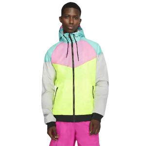Wholesale Custom Color <b>Block</b> Men's Lightweight Windproof Hooded Jacket Streetwear Waterproof Outdoor Sport Windbreaker Coat - Product Image 1