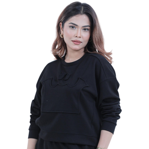 Women Fleece Crew Neck Sweatshirt Tracksuit Set Wide Leg <b>Trousers</b> Relaxed Fit Casual Winter Two Piece Lounge Outfit - Product Image 3