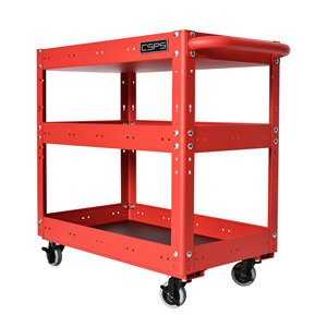 Wholesale OEM ODM Heavy Duty Powder Coated Steel Utility <b>Cart</b> Family keywords: for Garage Workshop Storage Use - Product Image 3