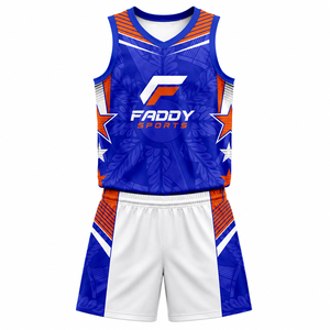 Maillot de basket-ball personnalisé par sublimation, créez votre propre maillot d'équipe, maillot de basket-ball professionnel respirant en mesh et ensemble short - Product Image 1