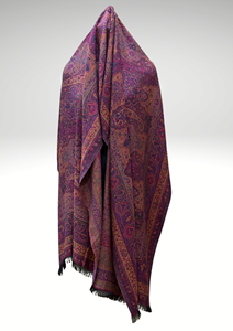 Abaya de Viscosa Jacquard de Tejido Directo de Fábrica Safaa - Abaya de Lujo con Patrón Étnico Jamawar, Prenda Modesta para Mujer - Product Image 2
