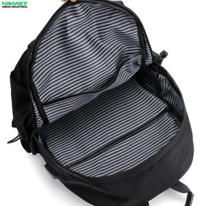 Wholesale Unisex Black Laptop Backpack College/School/Travel Bag Waterproof USB Feature <b>Letter</b> Pattern Polyester Lining For Boys - Product Image 5