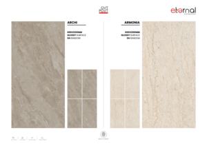 กระเบื้องพอร์ซเลนพรีเมียม 60x120 ซม. 600x1200 มม. 24x48 ผิวมันเงา ขนาดใหญ่ ทันสมัย เหมาะสำหรับโครงการตกแต่งภายในสุดหรู - Product Image 4