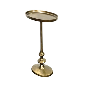 Aluminium Side <b>Table</b> Round Top Handmade Casted Aluminium <b>Folding</b> <b>Table</b> for Living Room and Bedroom Decorative Furniture - Product Image 5