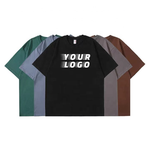 Camisetas de Algodón Lavado Oversize para Hombre al por Mayor, de Algodón 100% de Alto Gramaje, Lisas, Estilo Vintage Streetwear, Proveedor a Granel Personalizado, EE. UU. - Product Image 4