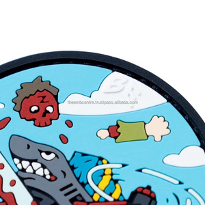 Nueva moda Pvc insignias etiqueta goma Logo proveedor personalizado Transferencia de Calor parches de goma insignias de Pvc para la venta tela de sarga - Product Image 2