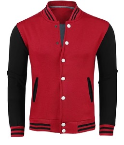Custom Printed Unisex Varsity Jacket with Plain Blank Design 100% Wool Eco-Friendly <b>Slim</b> Fit Vintage Style - Product Image 3