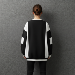 Wholesale 100% Cotton Winter Women's Streetwear Sweatshirt Custom Logo Printed Oversized <b>Drop</b> Shoulder Sweatshirt in Low Price - Product Image 5