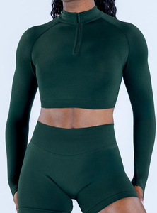 Leggings de sport pour femmes avec logo personnalisé, dos en V, taille haute, sans couture, pour la remise en forme et le yoga - Product Image 6