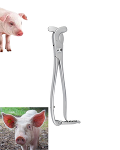 Pince de castration Surtechs, émasculateur vétérinaire pour bétail, instrument chirurgical en acier - Product Image 1