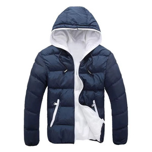 Blue Orange Red Black Lime Navy <b>White</b> Pink Custom <b>Men</b> Hooded Puffer <b>Jacket</b> Quilted Winter Coat OEM Factory Premium Outerwear - Product Image 5