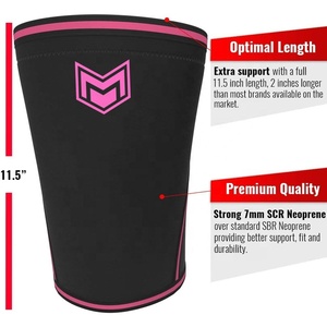 Vente en gros 7mm néoprène Squat genouillère pour haltérophilie et dynamophilie néoprène Compression genouillère Logo personnalisé équipement de gymnastique - Product Image 3