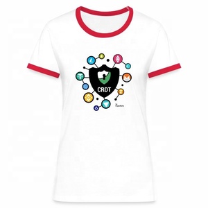 Ropa de mujer, ropa de mujer, camiseta de talla grande, informal, de algodón, textil suave, cuello redondo, gasa para mujer, liso, personalizado, inteligente, Anti - Product Image 6