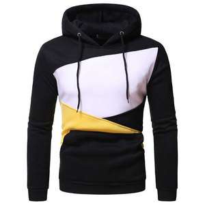 Pulls à capuche d'hiver pour hommes en gros, couleur personnalisée, polaire unie, séchage rapide, respirant, mélange polyester/coton, vente chaude - Product Image 1