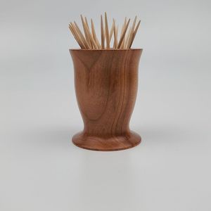 Decorative Wooden Toothpick Holder Storage <b>Box</b> For Home Dining Room Table And Restaurant Counter Display - Product Image 2