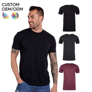 T-shirt en coton tricoté 100 % pour homme, coupe classique, manches courtes, respirant, écologique, séchage rapide, anti-plis, support OEM/ODM - Product Image 5
