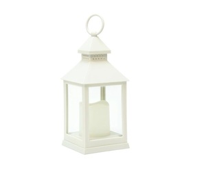 Stainless Steel Handmade Portable Classic Metal &Glass Candle Durable <b>Lantern</b> With White Finished <b>Lantern</b> <b>Set</b> of Two - Product Image 4