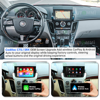 캐딜락 CTS / SRX 2009-2012용 무선 애플 카플레이 안드로이드 오토 순정 차량 화면 업그레이드 디코더 모듈 키트