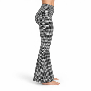 Best Quality Bell Bottom <b>Legging</b> Features Stretch Fabric <b>Flared</b> Hem And Comfortable Fit For Fitness Training And Casual Fashion - Product Image 2