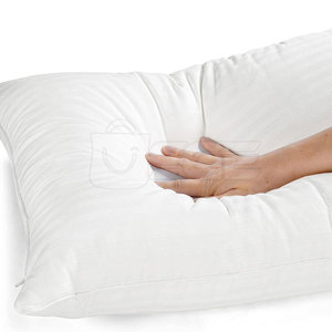 Oreiller moderne pour le cou, garni de coton biologique et de duvet, personnalisable, coussin de lit de haute qualité - Product Image 3