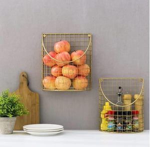 Cestas de hierro, cestas metálicas, cestas de almacenamiento de hierro, cestas de alambre de hierro, cestas de hierro para frutas, cestas de hierro para verduras, cestas de hierro para cocina - Product Image 6