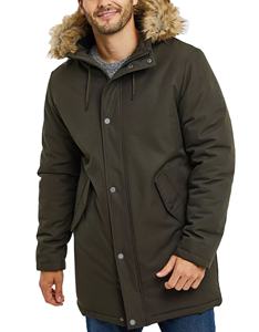 Parkas d'hiver en gros, manteaux longs épais pour l'extérieur, parkas respirants grande taille pour hommes avec capuche en fourrure - Product Image 5