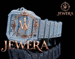 Montre unisexe de luxe la plus vendue avec diamants Moissanite pour hommes, ornée de pierres étincelantes, pour la mode de luxe, disponible à prix d'exportation - Product Image 4