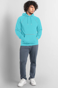 Sweat à capuche unisexe en polaire personnalisé pour l'hiver - Pull respirant coupe-vent avec logo personnalisé et tissu polyester/coton - Product Image 2