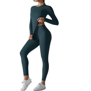 Les leggings amincissants à marque privée sont fabriqués avec des tissus de haute qualité provenant d'un expert mondial en matière d'approvisionnement pour le marché de gros. - Product Image 3
