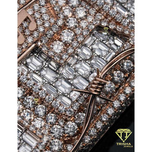Colgante de Diamante Cultivado en Laboratorio con Diseño de Planeta Plutón, en Plata de Ley 925 con Baño de Oro Rosa y Rodio, Estilo Hip Hop, Joyería Unisex de Moda - Product Image 4