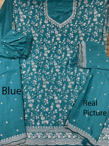 Robe Sharara verte en coton, style traditionnel ethnique, pour femme, idéale pour mariage, Diwali, style indien pakistanais, formelle, longueur midi, coupe classique - Product Image 4